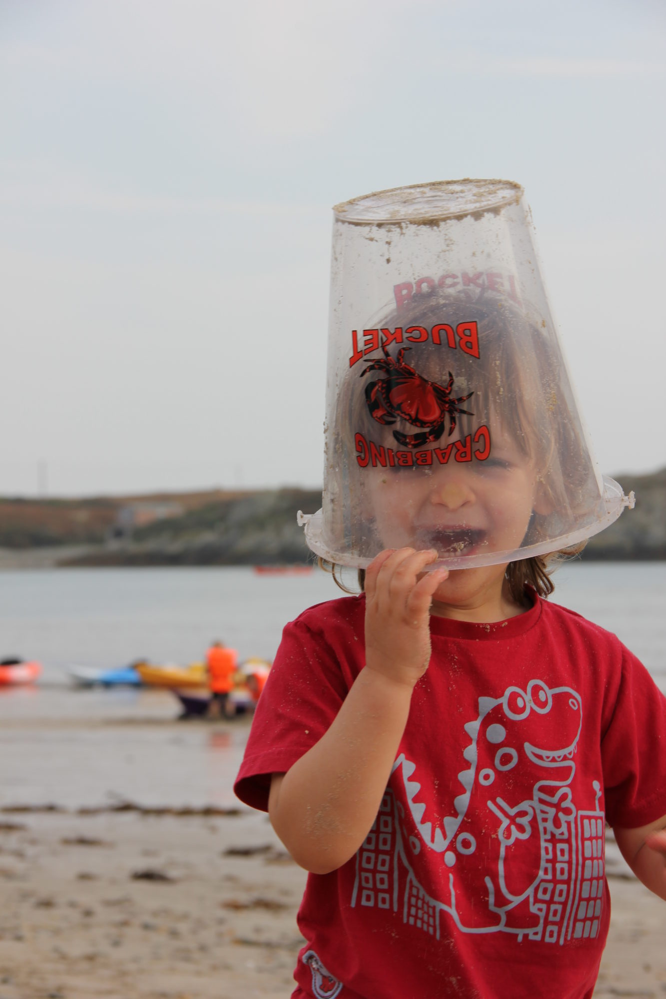 Toddler with Bucket